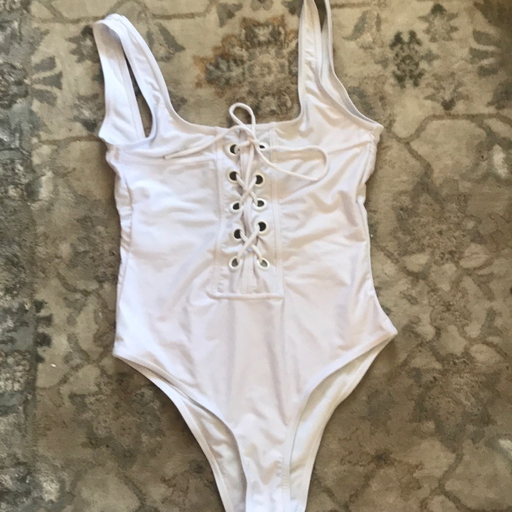 White bathing suit